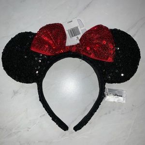 Minnie Mouse Sequin Ear Headband Adult Size